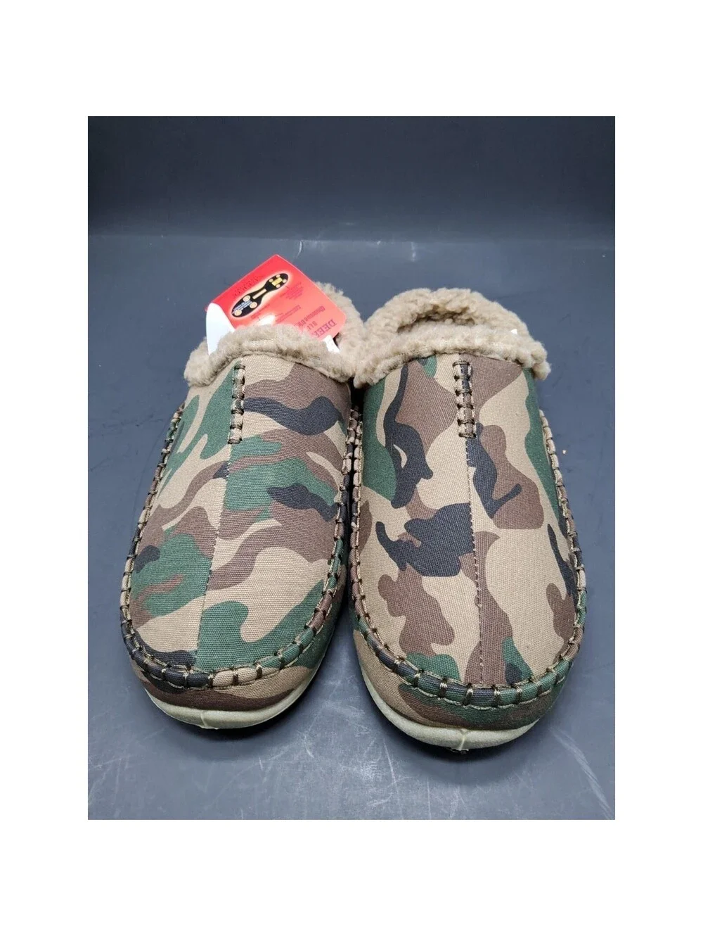 NEW Deer Stags Nordic Indoor Outdoor Slippers Camo Supro Tech Men's Sz 8 Wide